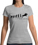 Evolution Of Woman Show Jumping Womens T-Shirt