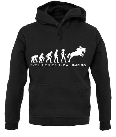 Evolution Of Woman Show Jumping unisex hoodie