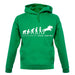 Evolution Of Woman Show Jumping unisex hoodie