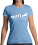 Evolution Of Woman Show Jumping Womens T-Shirt