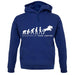 Evolution Of Woman Show Jumping unisex hoodie