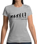 Evolution Of Woman Singing Womens T-Shirt