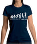 Evolution Of Woman Singing Womens T-Shirt