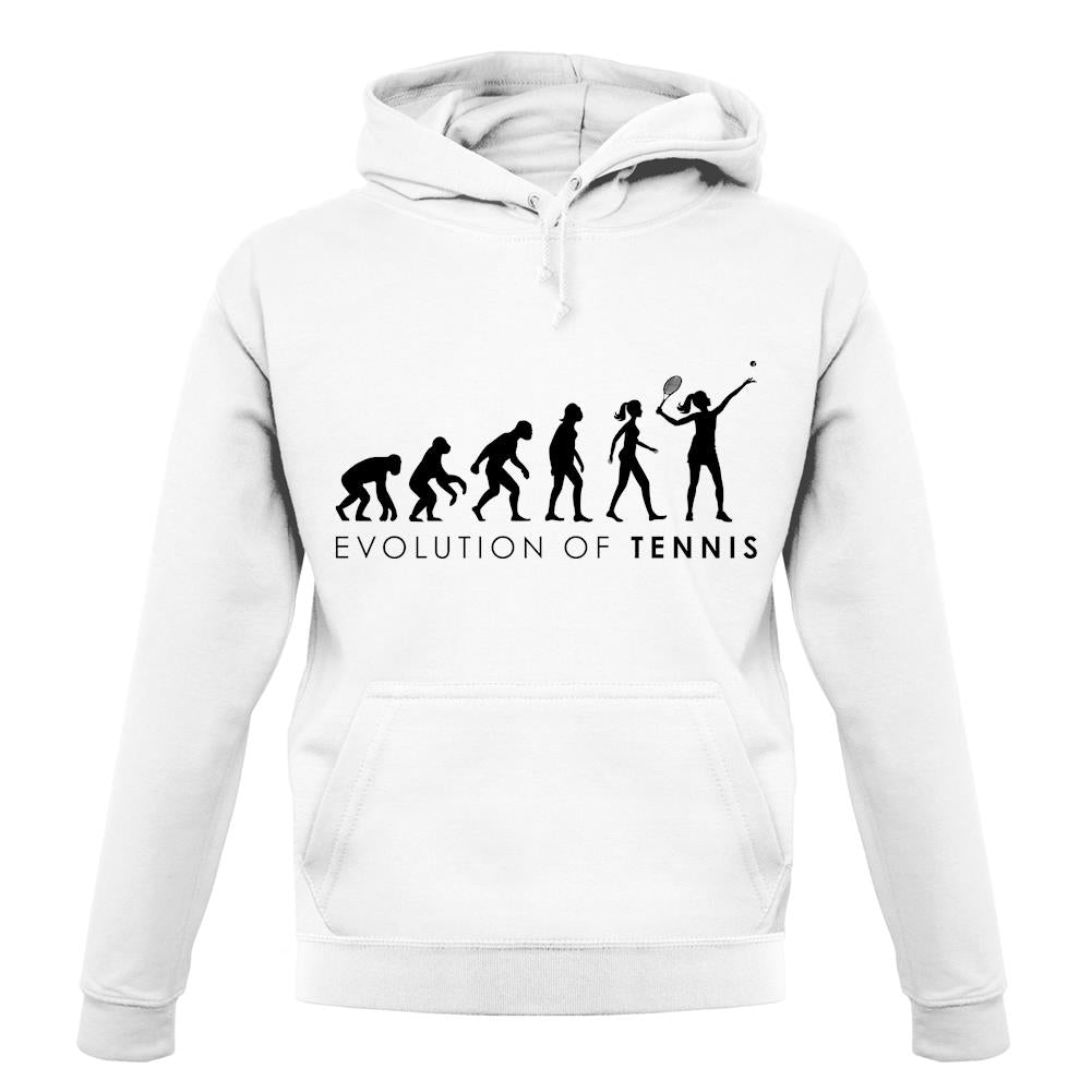 Evolution Of Woman Tennis unisex hoodie