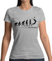 Evolution Of Woman Volleyball Womens T-Shirt