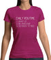 Daily Routine List Womens T-Shirt