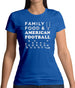 Family Food & American Football Womens T-Shirt