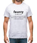 Faunty Definition Mens T-Shirt