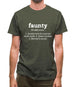 Faunty Definition Mens T-Shirt