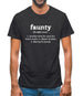 Faunty Definition Mens T-Shirt