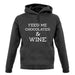 Feed Me Chocolates & Wine unisex hoodie