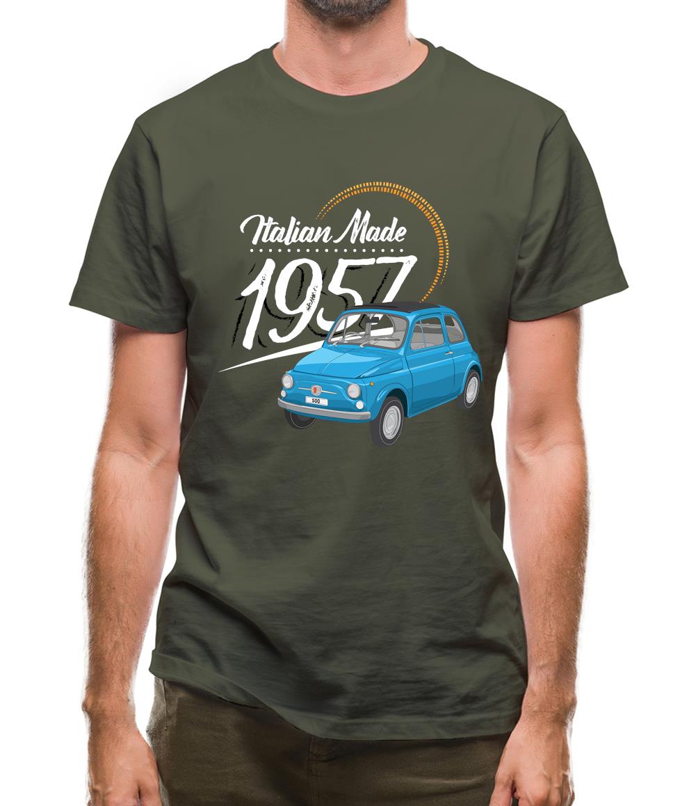 Italian Made 1957 - Fiat Mens T-Shirt
