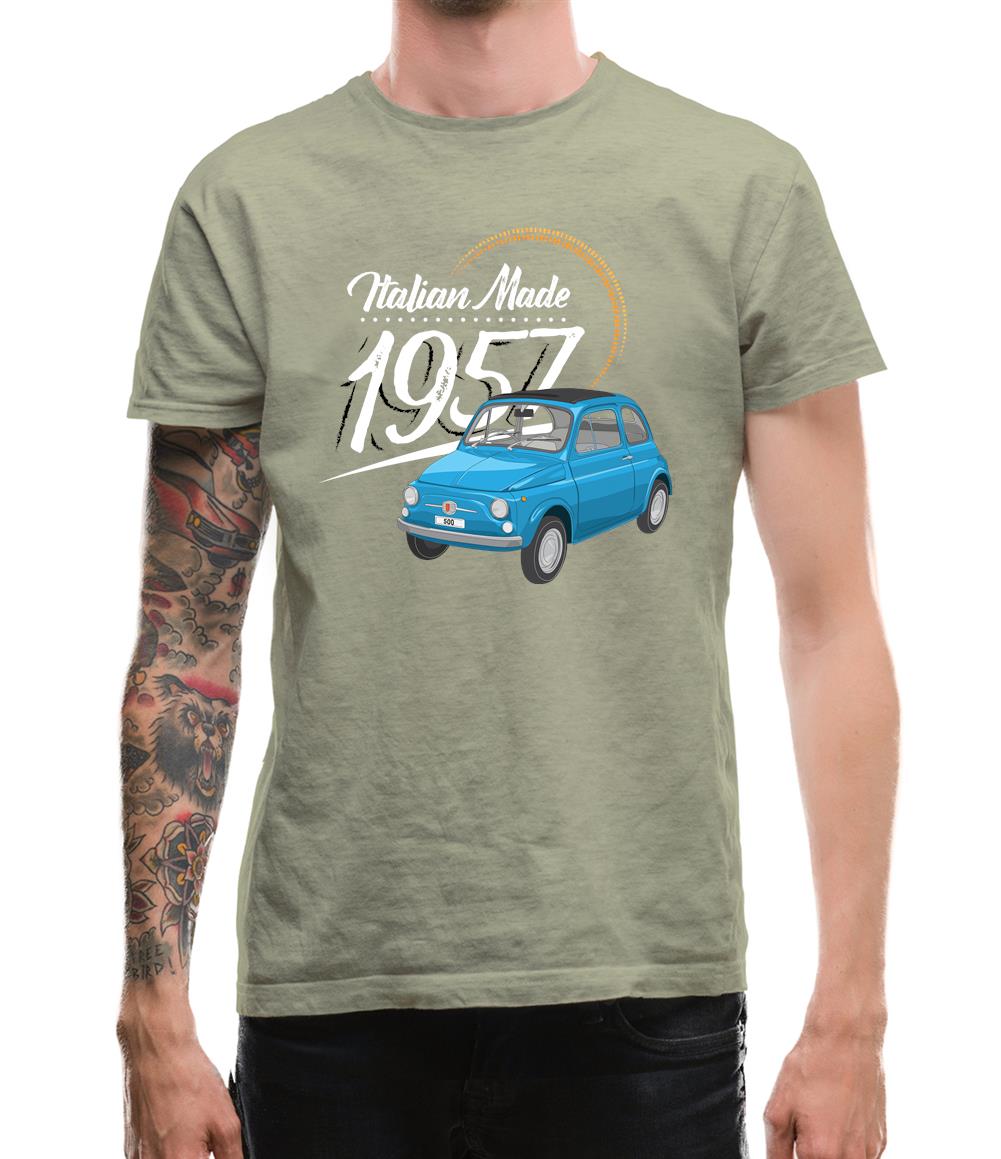 Italian Made 1957 - Fiat Mens T-Shirt