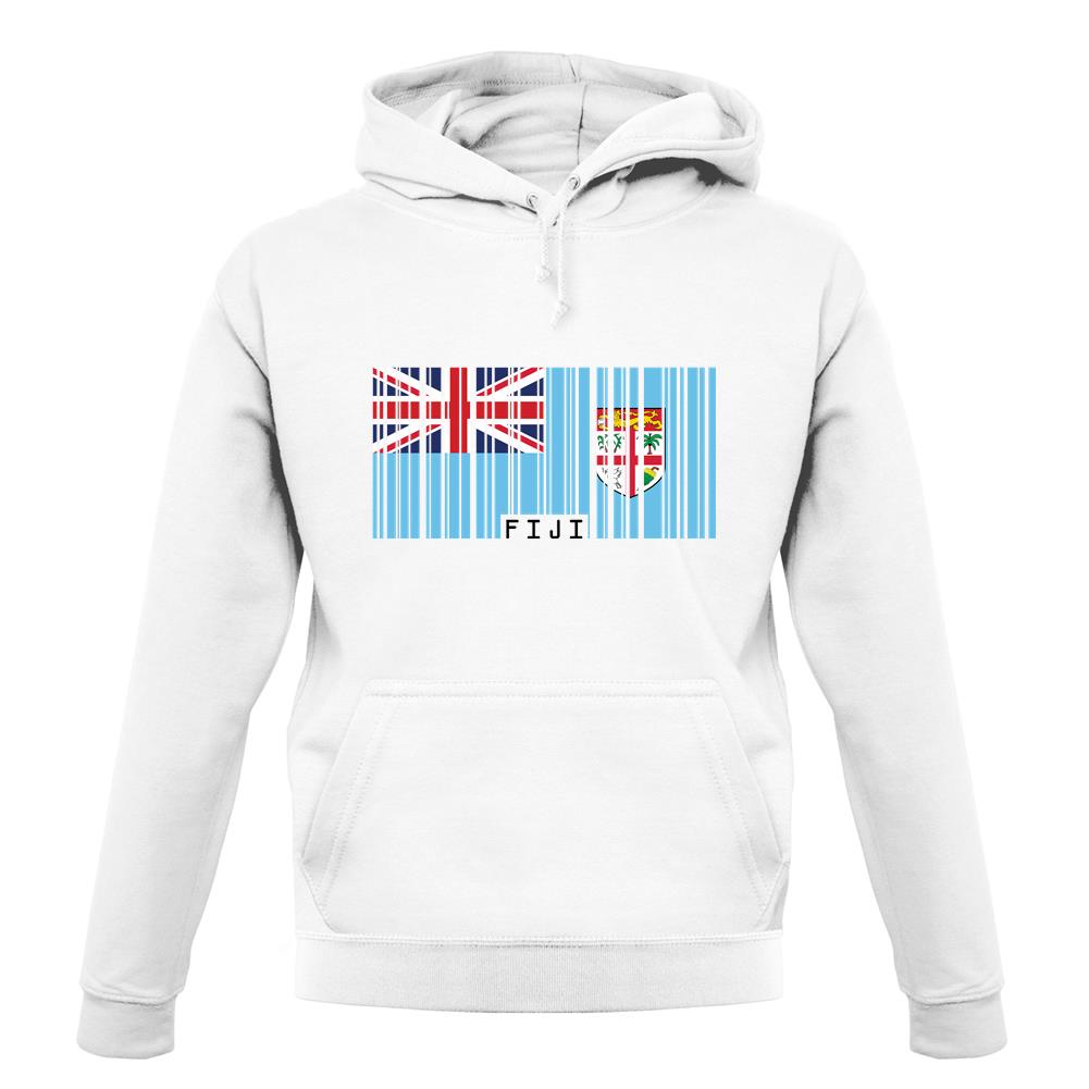 Fiji Barcode Style Flag unisex hoodie