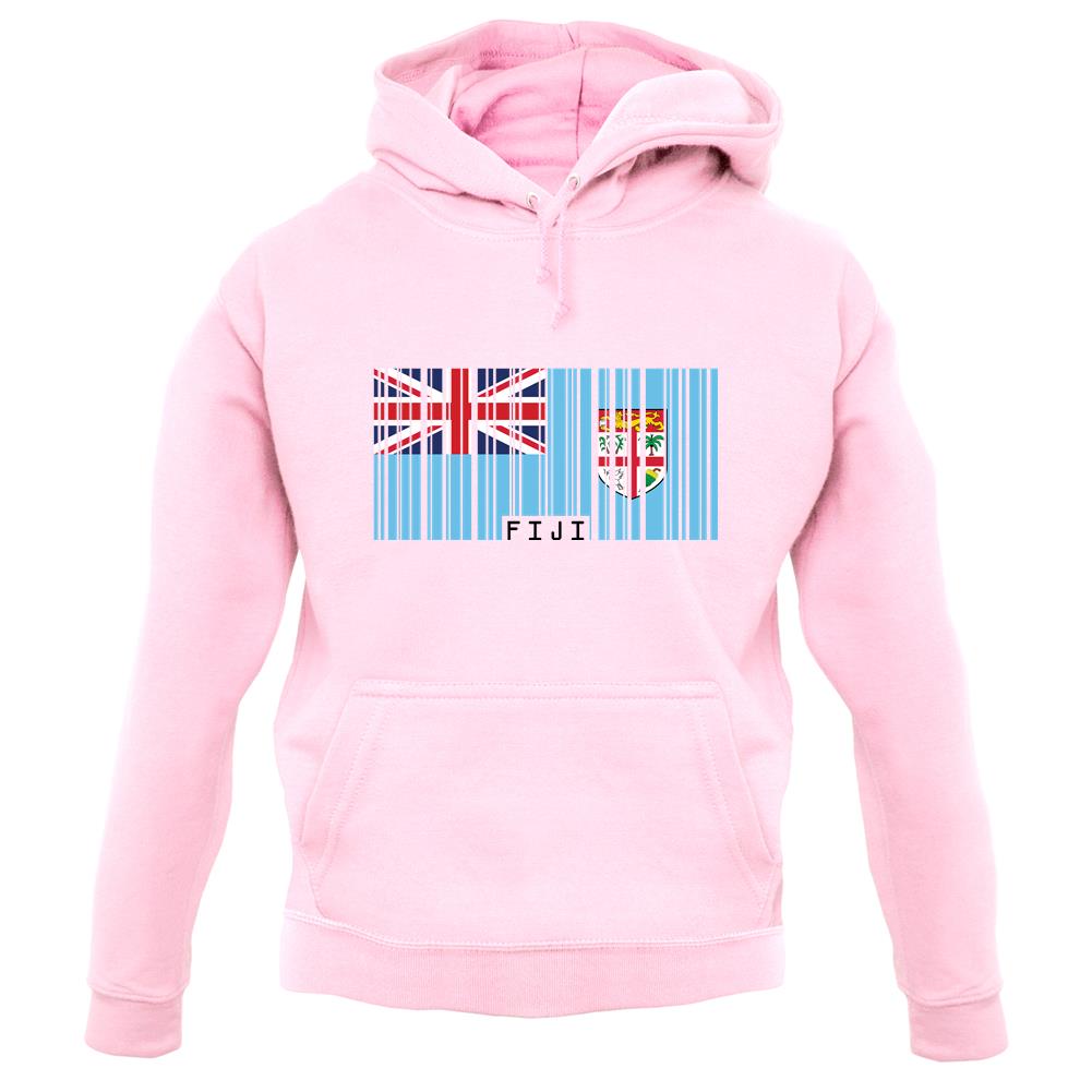 Fiji Barcode Style Flag unisex hoodie