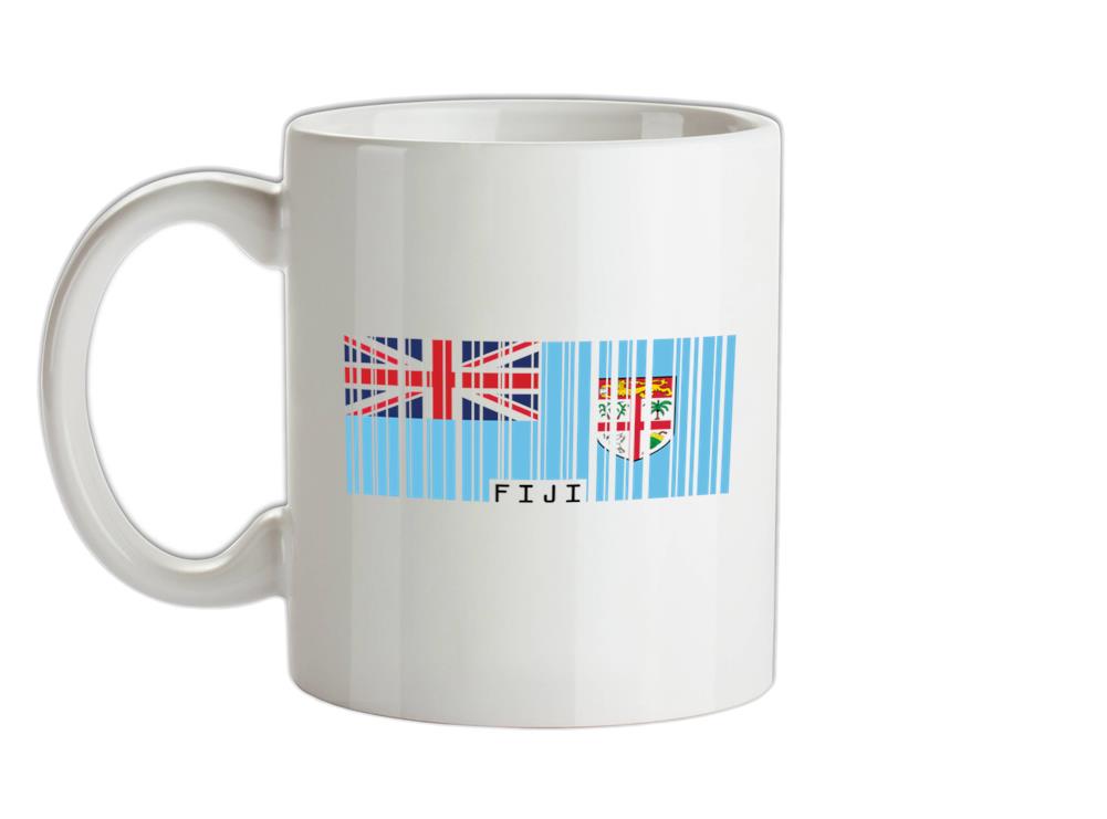 Fiji Barcode Style Flag Ceramic Mug