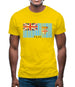 Fiji Barcode Style Flag Mens T-Shirt