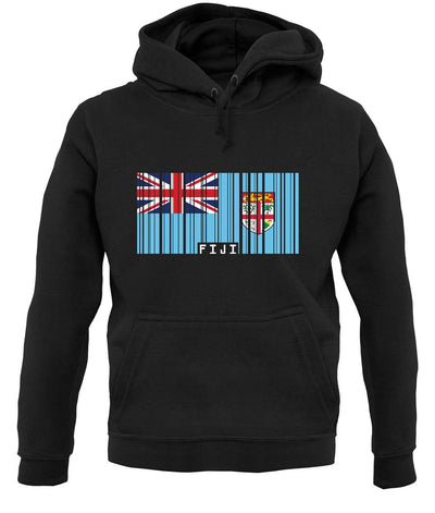 Fiji Barcode Style Flag unisex hoodie