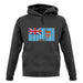 Fiji Barcode Style Flag unisex hoodie