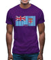 Fiji Barcode Style Flag Mens T-Shirt