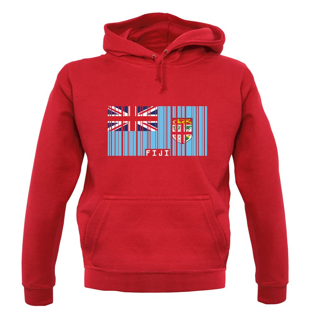 Fiji Barcode Style Flag unisex hoodie
