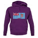 Fiji Barcode Style Flag unisex hoodie