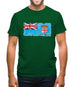 Fiji Grunge Style Flag Mens T-Shirt