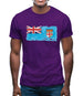 Fiji Grunge Style Flag Mens T-Shirt