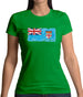 Fiji Grunge Style Flag Womens T-Shirt