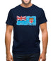 Fiji Grunge Style Flag Mens T-Shirt