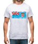 Fiji Grunge Style Flag Mens T-Shirt