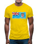 Fiji Grunge Style Flag Mens T-Shirt