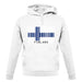 Finland Barcode Style Flag unisex hoodie