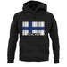 Finland Barcode Style Flag unisex hoodie