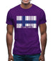 Finland Barcode Style Flag Mens T-Shirt