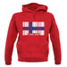 Finland Barcode Style Flag unisex hoodie