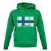 Finland Barcode Style Flag unisex hoodie