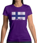 Finland Barcode Style Flag Womens T-Shirt