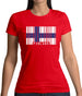 Finland Barcode Style Flag Womens T-Shirt