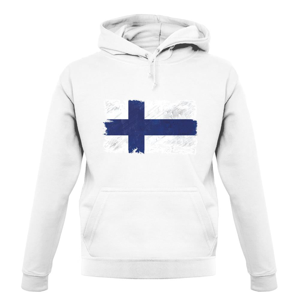 Finland Grunge Style Flag unisex hoodie