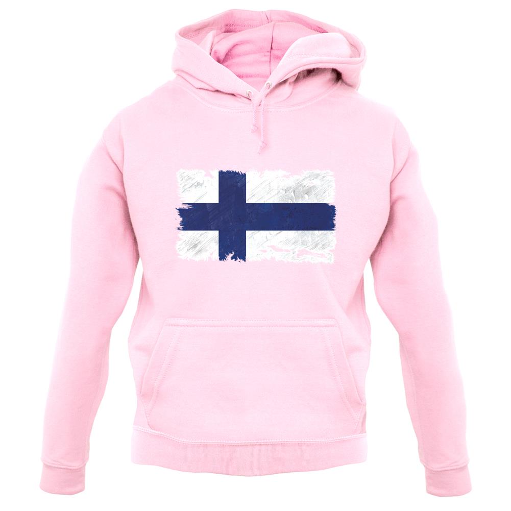 Finland Grunge Style Flag unisex hoodie