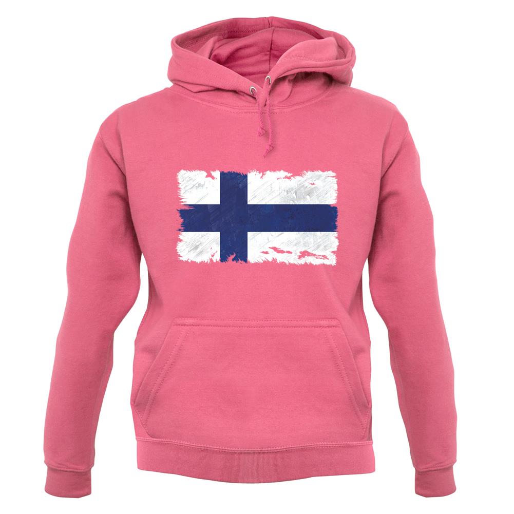 Finland Grunge Style Flag unisex hoodie