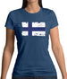 Finland Grunge Style Flag Womens T-Shirt