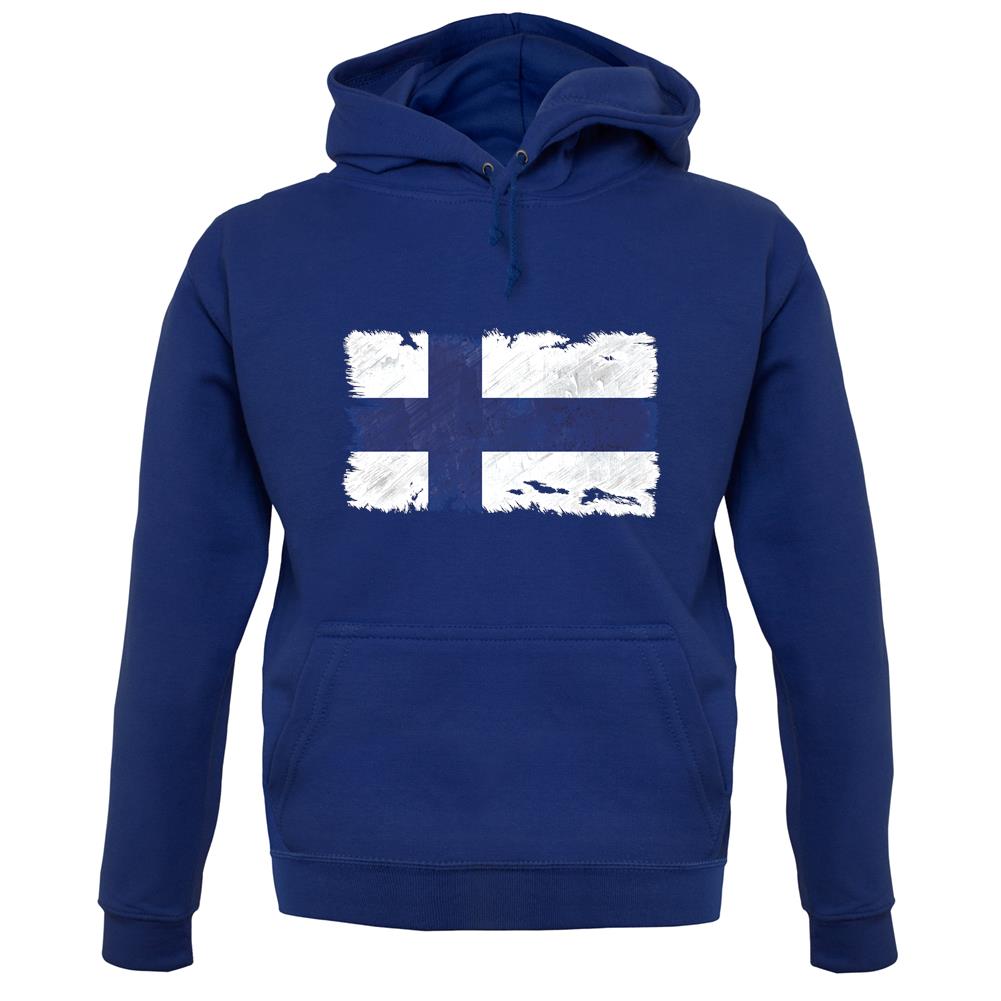 Finland Grunge Style Flag unisex hoodie