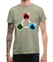 Fire Earth Water Poke Mens T-Shirt