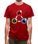 Fire Earth Water Poke Mens T-Shirt