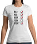 Fishing Checklist Womens T-Shirt