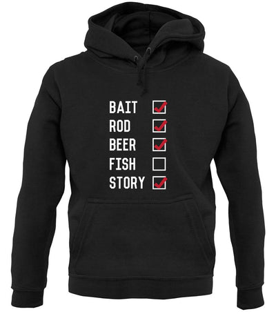 Fishing Checklist unisex hoodie
