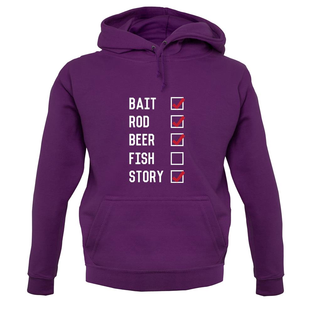Fishing Checklist unisex hoodie