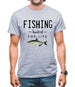 Fishing Hooked For Life Mens T-Shirt